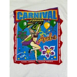 Vintage ARUBA CARNIVAL Men's Small T-Shirt Grand Parade‎ Souvenir BEST T's USA